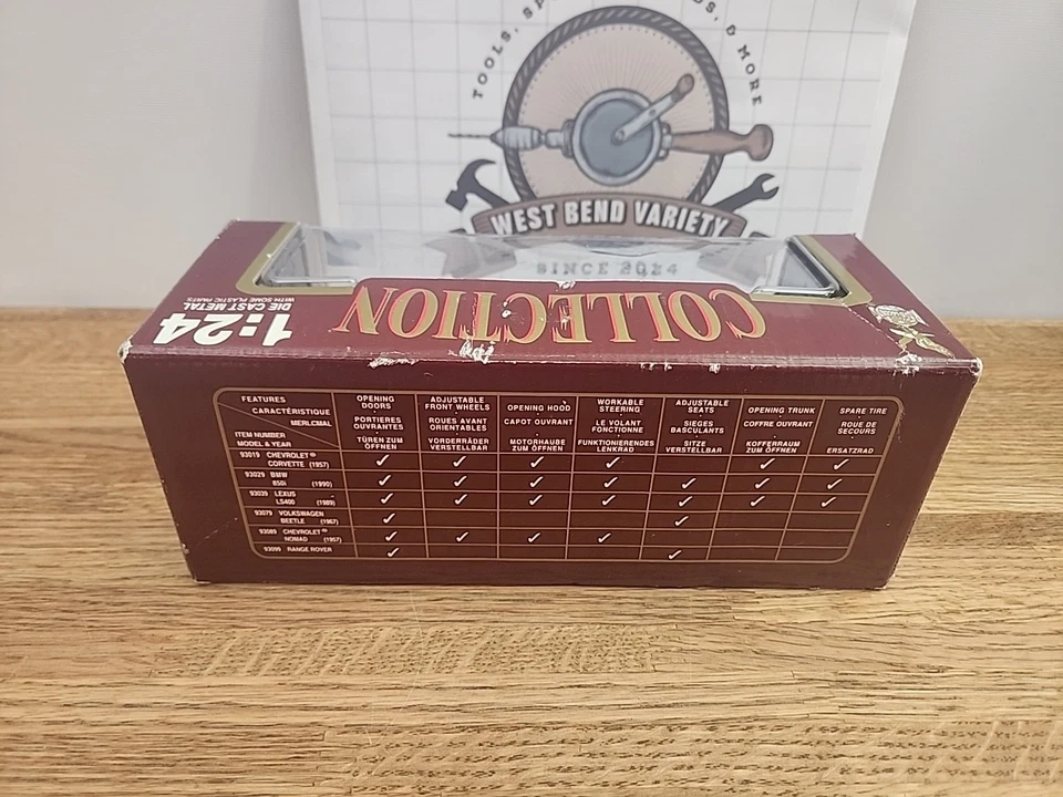 BMW 850I 1990 Diecast Car Road Legends Collection verde 1:24 #93029 Foto 3 de 4