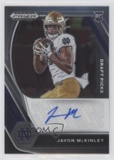 2021 Panini Prizm Draft Picks Draft Picks Auto Javon McKinley #DPA-JAV Auto 0w8