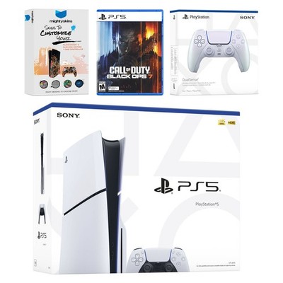 Sony PlayStation 5 Disc + Call of Duty Black Ops 7, Extra Controller - Pearl