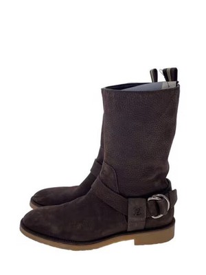 LOUIS VUITTON / Engineer Boots / UK 7.5 / Brown / Suede