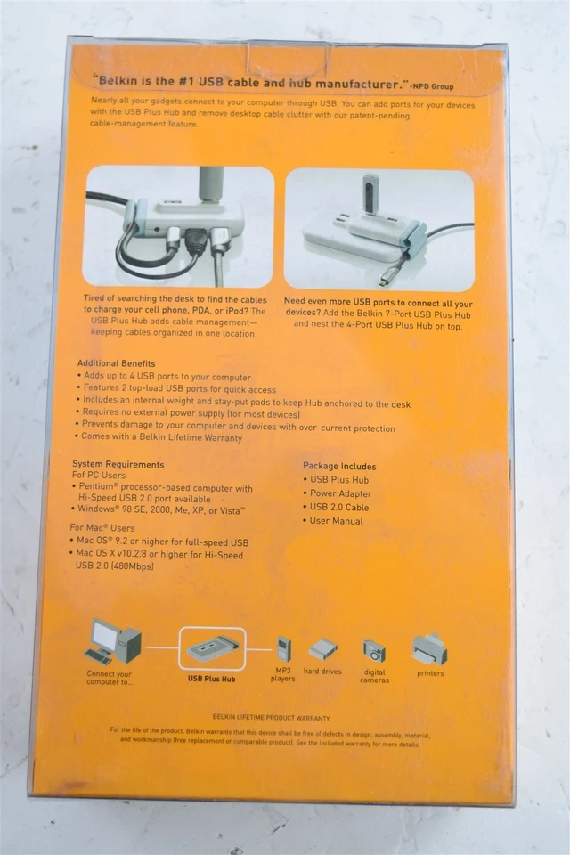 LOT of 12: Belkin USB Plus Hub - Image 3 of 4