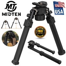 Adjustable 7.5-10.5" Compact Bipod Universal Sling Swivel Stud Bipod for Hunting