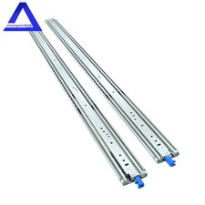 1 Pair With Lock Heavy Duty Drawer Slides 60 Inch 500 Lbs Extension Rails Rail