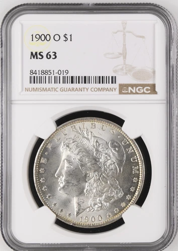 1900 O Morgan Silver Dollar MS 63 NGC. Beautiful Coin!