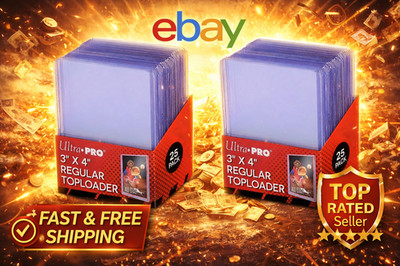 50 Premium UltraPro Regular Toploader 3x4 für Pokemon Magic OnePiece Karten