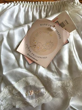 Vintage 24" L Barbizon Ivory Half Slip Lace Hem Embroidered Womens Large NWT NEW