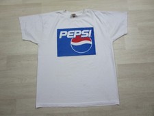 Vintage Pepsi Cola T Shirt (L) Soda Pop Plain Logo Advertising 1990s Drink
