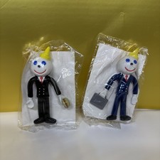 JACK IN THE BOX POSABLE JACK BENDABLE 1995 TOYS SET OF 2 BRAND NEW SEALED