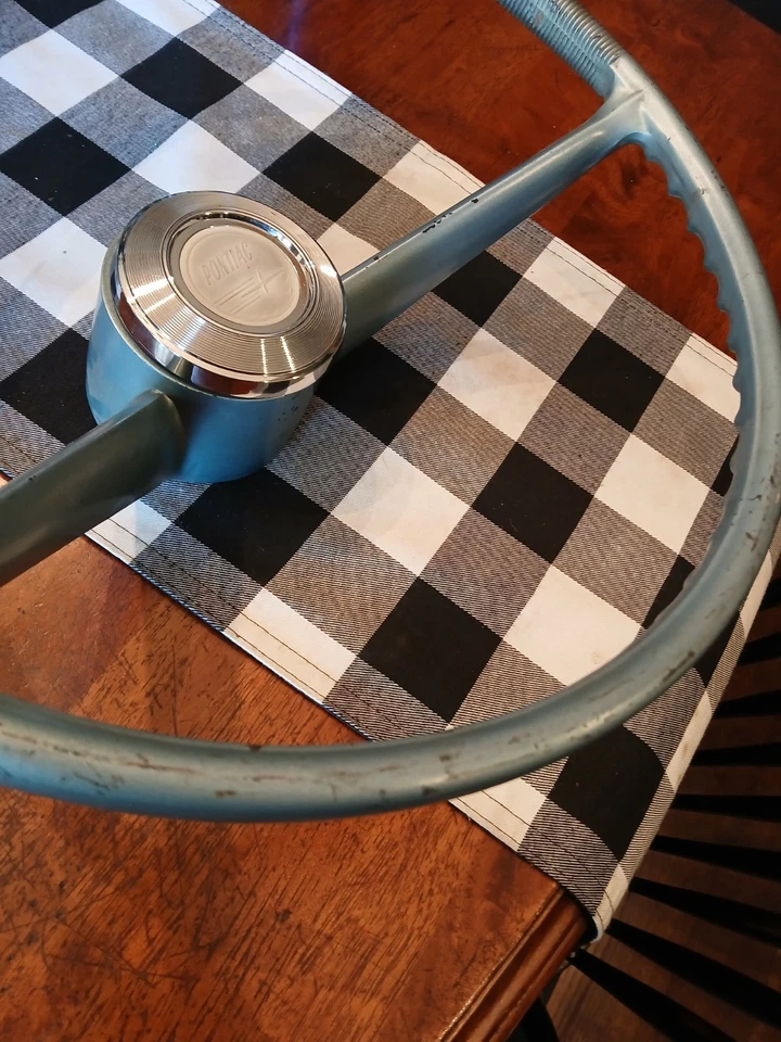 1963 Pontiac Catalina Economy Steering Wheel and Horn Button 421 Super Duty  - Image 3 of 4