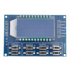 Adjustable Rectangular Wave Signal Generator with LCD Display for PWM Dimming