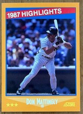 ungraded Don Mattingly [Highlights] #658 1988 Score baseball card