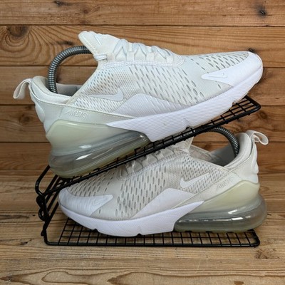 Nike Turnschuhe Damen Größe UK 6 Air Max 270 Weiß Strick Laufen Fitnessschuhe