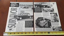 1957 CHEVROLET FUEL INJECTED - BLACK WIDOW - ORIGINAL 1987 ARTICLE