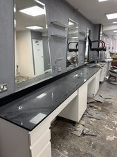 Black galaxy sparkle granite worktop w/ Splashback. Excellent Condition. 14M