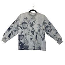 Vintage Disney Snow White and the Seven Dwarfs Screen Printed Graphic Pullover