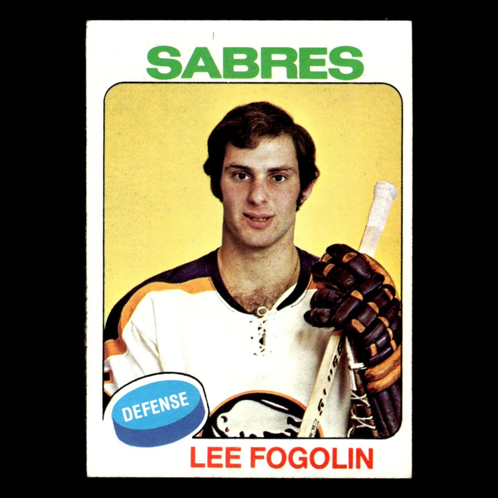 Lee Fogolin #306 Hockey Cards 1975 Topps trading card — raw and PSA graded price guide