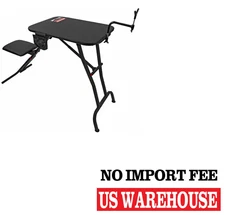 BIRCHWOOD CASEY Ultra Steady Lightweight Folding Shooting Bench with Seat, Ad...