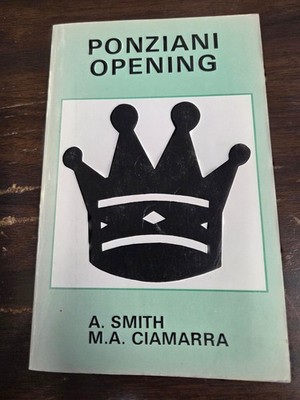 Ponziani Opening by A. Smith and MA Ciamarra 1980 The Chess Player Free Shipping