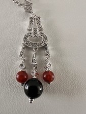 14KT.White Gold diamonds necklace 16 inch chain