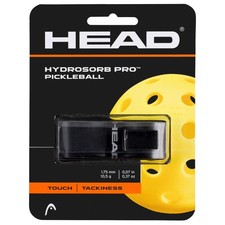 HEAD HydroSorb Pro Pickleball Black Replacement Grip - One Size,