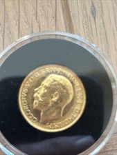 Royal Mint London 1914 King George v Full Sovereign Gold Coin 22ct 7.98g COA