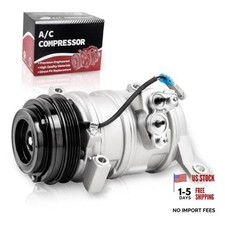 AC Compressor Compatible with 2001-2013 Silverado 1500, 2001-2014 Tahoe, 2001