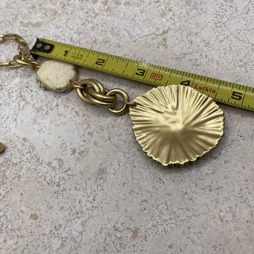 Neu mit Etikett Chico's Y-Tropfen Anhänger goldfarben Kettenglied Charm lang - Bild 5 von 5
