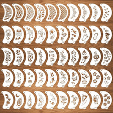 50 Pcs Face Paint Stencils, Body Facial Painting Templates, Diverse Designs for
