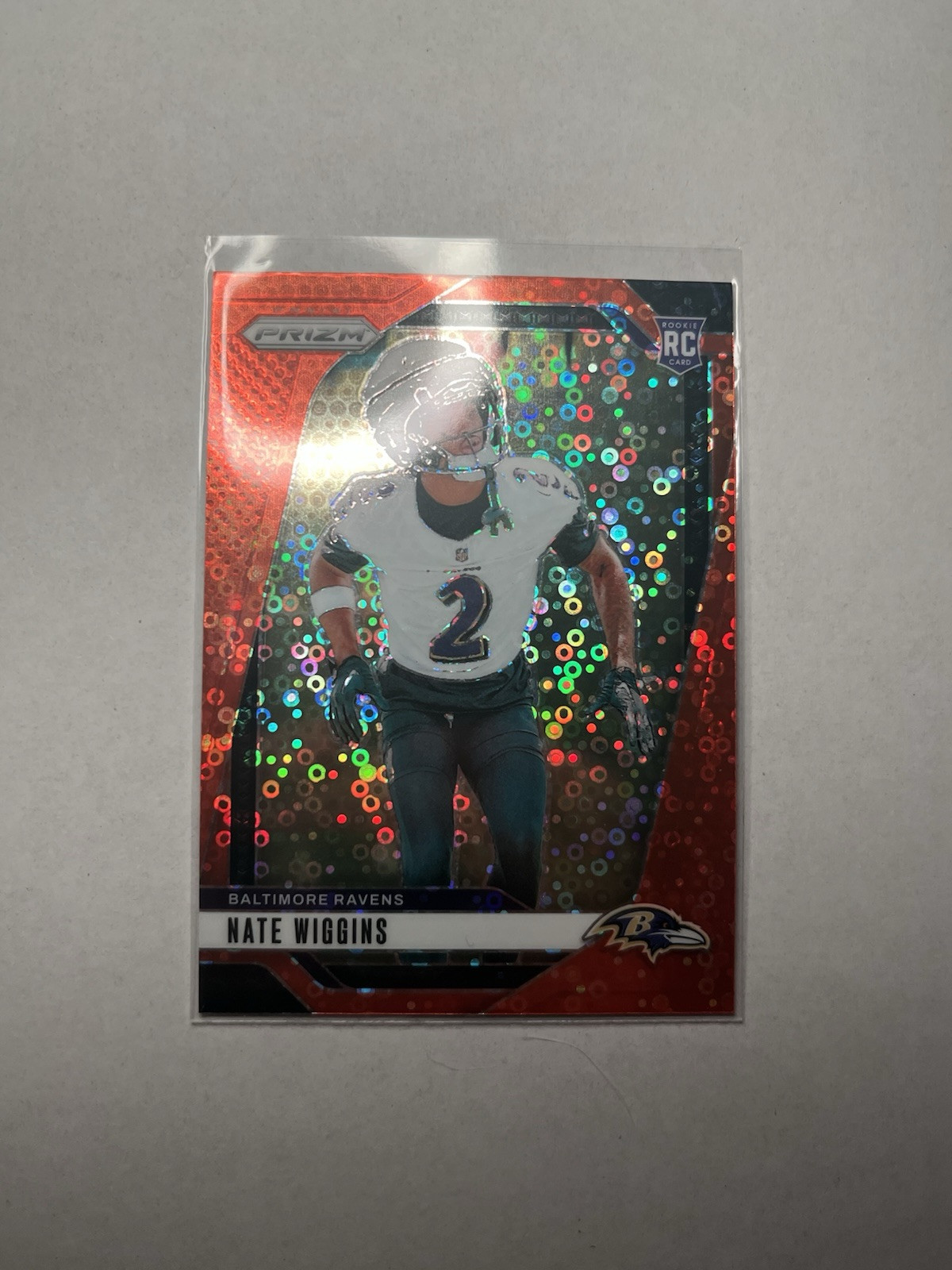 2024 Panini Prizm - Rookies Disco Prizm #380 Nate Wiggins (RC)