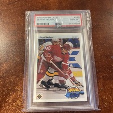 1990-91 Upper Deck Young Guns Sergei Fedorov RC PSA 10 Gem Mint #525 Rookie