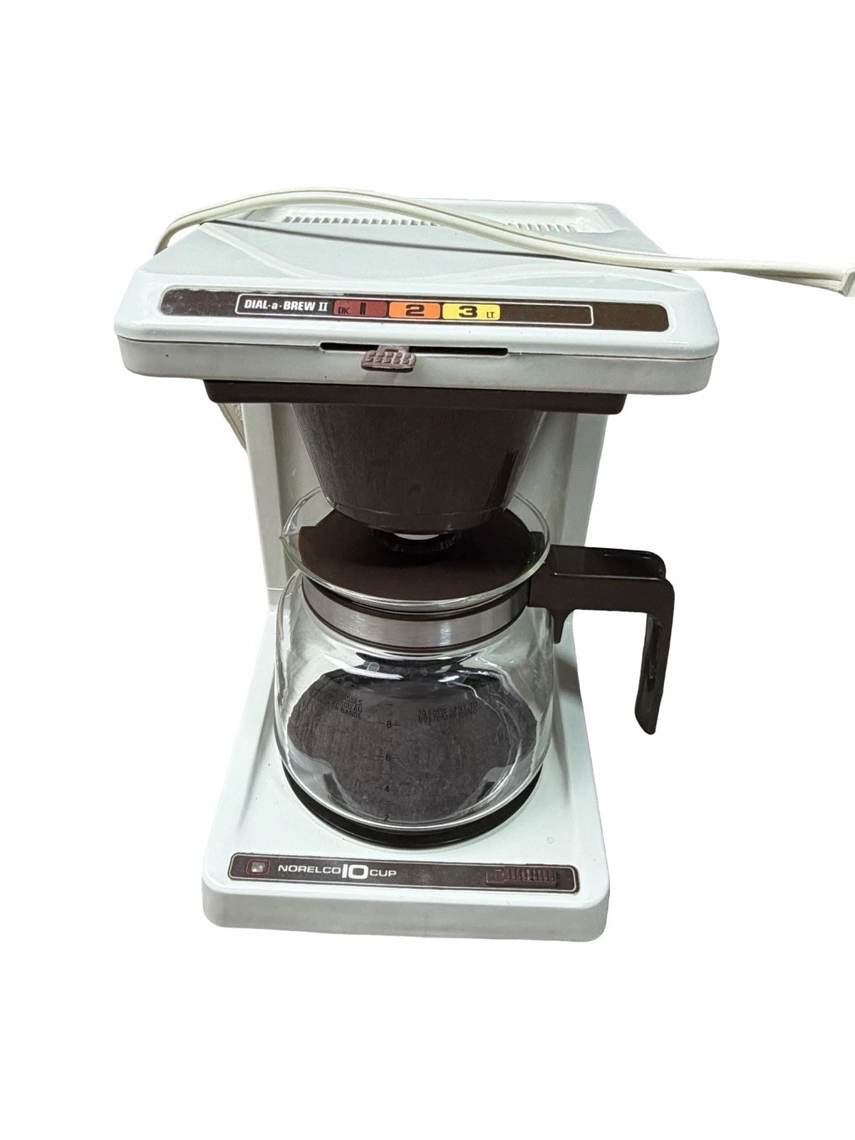 Vintage Norelco Dial-A-Brew II 10 Cup Drip Coffee Maker HB-5185 CLEAN WORKS!