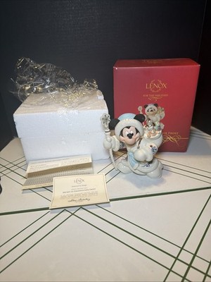 Lenox Disney Christmas Mickey Mouse As Grandfather Frost Figurine