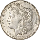 1921-S Morgan Silver Dollar - Error - Struck Thru