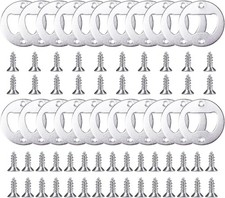 22 Sets DIY Bottle Opener Inserts Kit Stainless Steel Silver