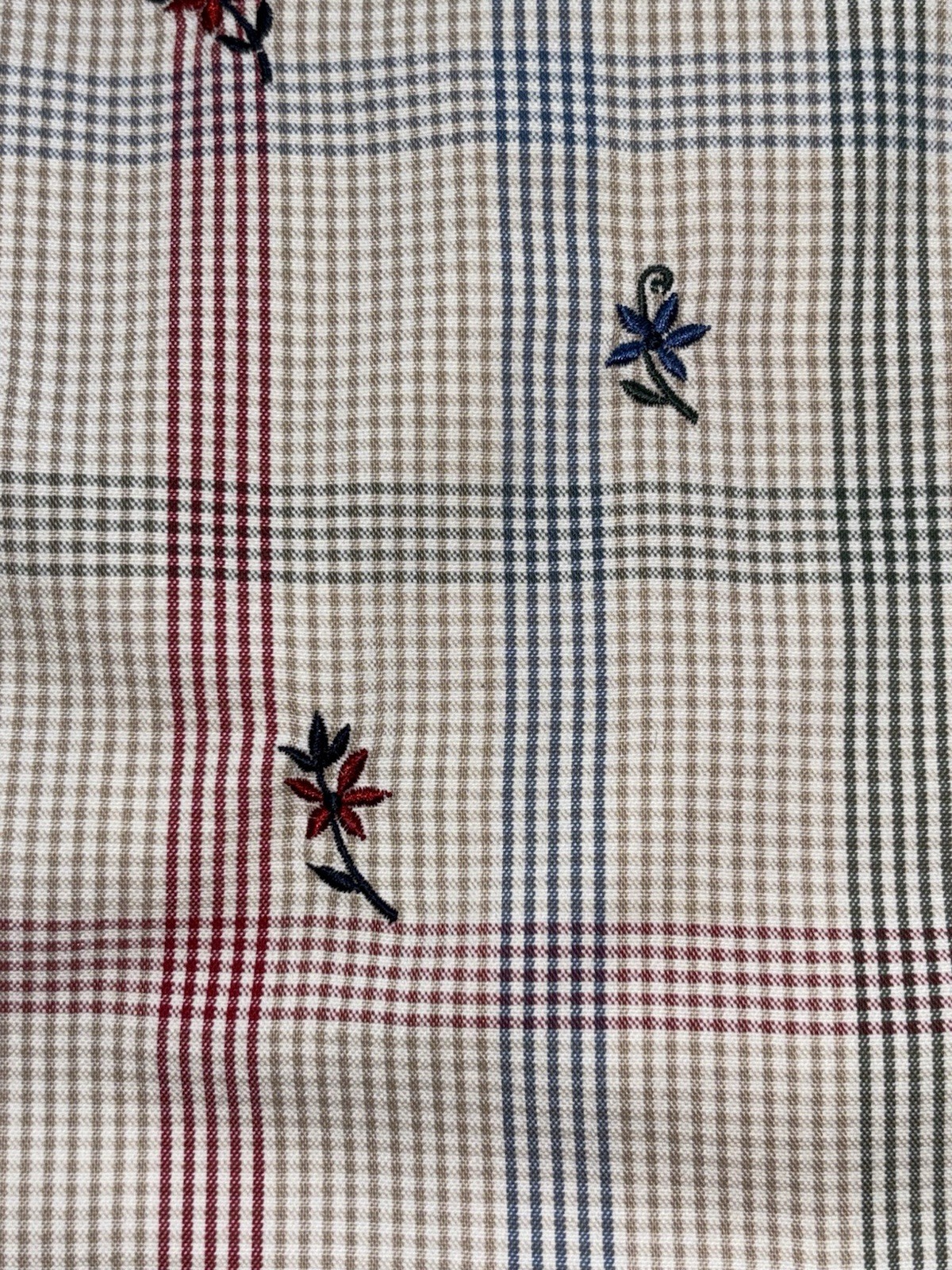 Vintage Alfred Dunner Petite Short Sleeve Button Up Stripes & Flowers Size 12P image 6