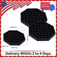 Drip Trays 6" Coffee Countertop Octagon Drip Tray Black Plastic Coffee Drip Tray