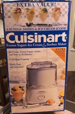 Cuisinart Frozen Yogurt Ice Cream/Sorbet Maker CONTENTS FACTORY-SEALED/C-Details