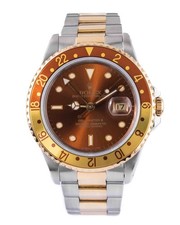 Rolex GMT-Master II 16713 40mm 'Rootbeer' Steel & Rose Gold 1991 Watch & Box
