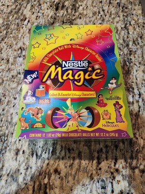 1990's Nestle Magic Ball Disney Characters Box/12 Character Boxes Read
