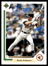 Brady Anderson 1991 Upper Deck #349 Orioles MLB READ FREE SHIPPING AutographDen