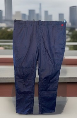 Bulwark FR Cat 2 2112 Pants Men 52 Navy Blue QP14 Cargo Articulated Double Knees