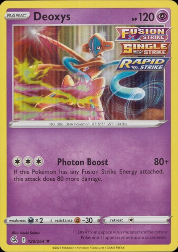 Pokémon TCG Sword & Shield--Fusion Strike Deoxys 120/264