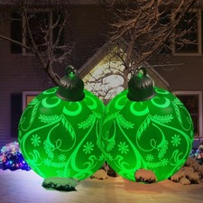 21 inch Inflatable Christmas Balls Ornaments, Christmas Decoration LED Lights...