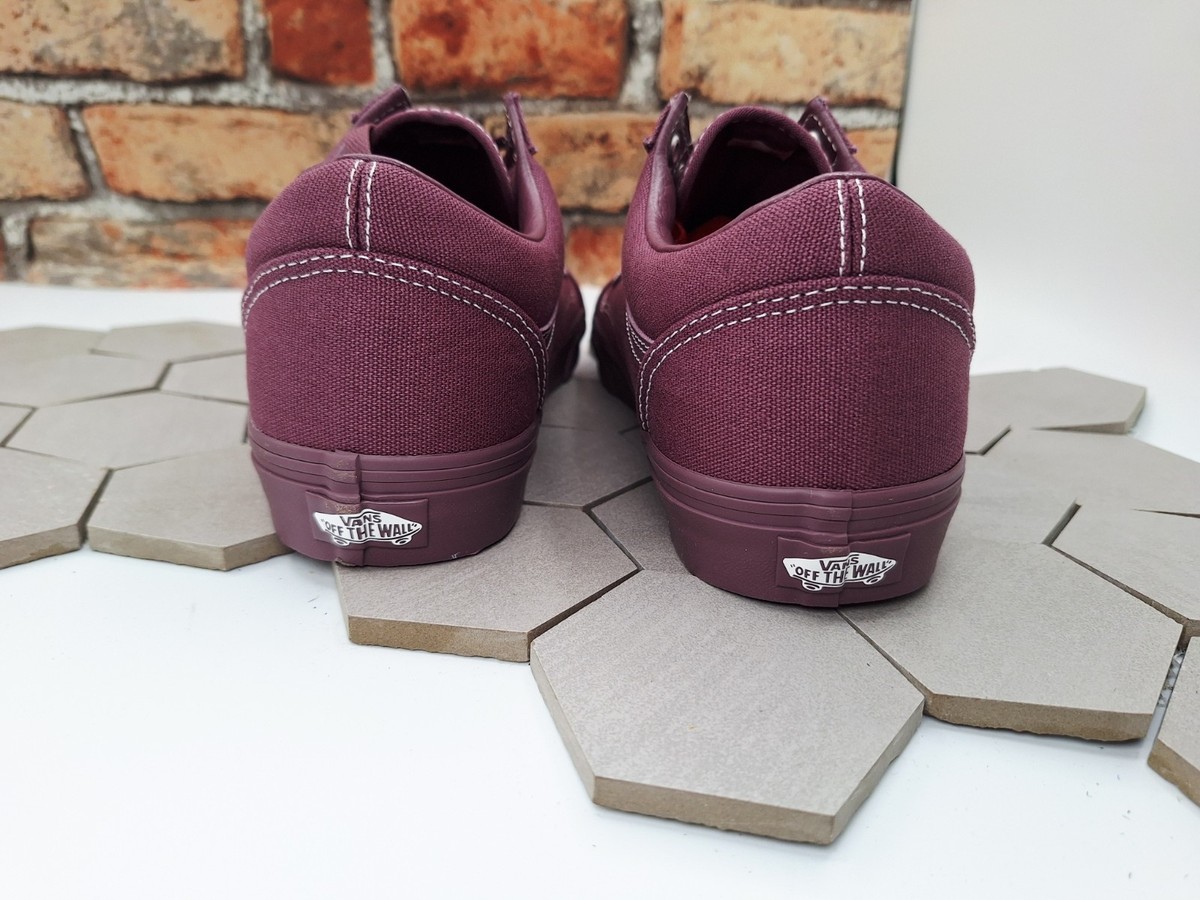 Vans OLD SKOOL Plum Wine Mono Burgundy Men Sz 8 Skateboard Shoes VANS Old Skool Purple for Sale | Authenticity Guaranteed | eBay main image 3