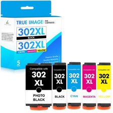 5PK 302XL T302XL Ink Cartridge for Epson 302 Expression XP-6000 XP-6100 Printer