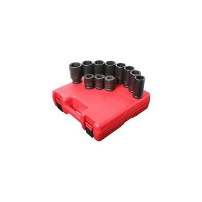Sunex Tools 3/4'' Drive 11 Pc. Metric Truck Service Impact Socket Set (4011m)