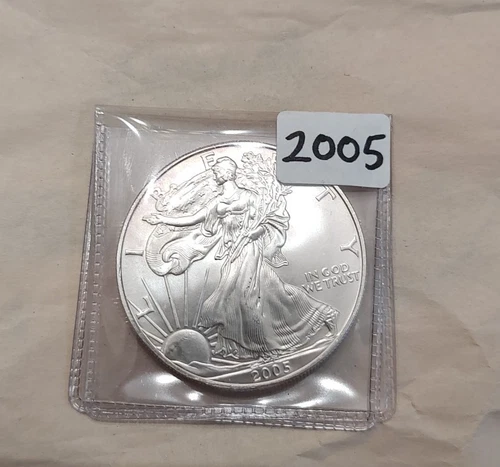2005 American Silver Eagle  Coin 1 oz  Uncirculated 1 Ounce colorized reverse