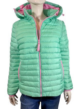 ZWILLINGSHERZ Jacke gesteppt Steppjacke Anker mint pink Kapuze Strand Gr. S / M