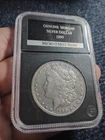 1899-o Morgan Silver Dollar Coin.  Micro "o" Mint Mark. Slabbed