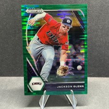 2021 Panini Prizm Draft Picks #PDP133 Jackson Glenn Green Pulsar Prizm
